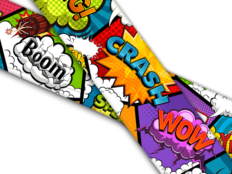 Biothane® con stampa UV (importazione dagli Stati Uniti) Comic-Pop-2
