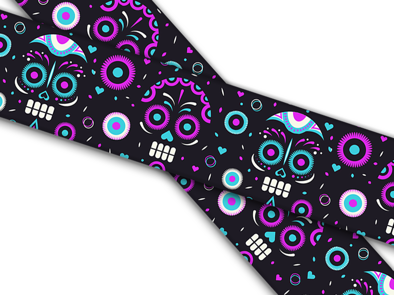 Biothane® con stampa UV (importazione dagli Stati Uniti) Dia-de-Muertos