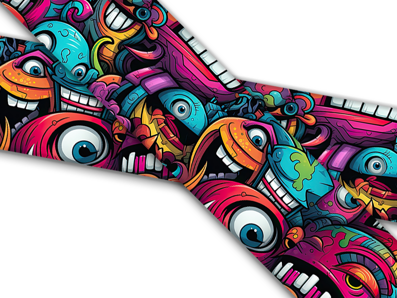 Biothane® mit UV Druck (US Import) Metro-Monsters