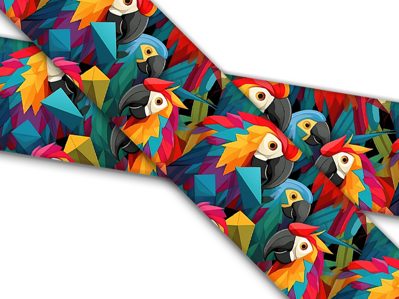 Biothane® mit UV Druck (US Import) Parrots