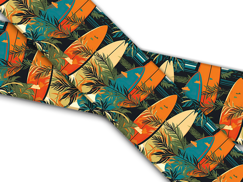 Biothane® mit UV Druck (US Import) Retro-Surfboards