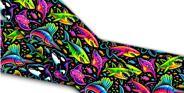 Biothane® with UV print (US import) Turquoise-Marble