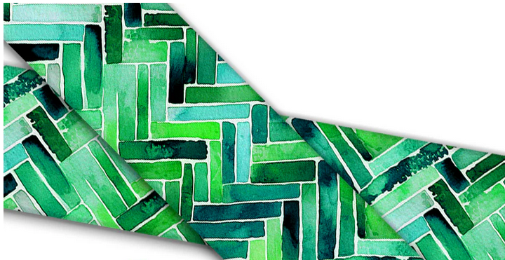 Biothane® with UV print (US import) Turquoise-Marble