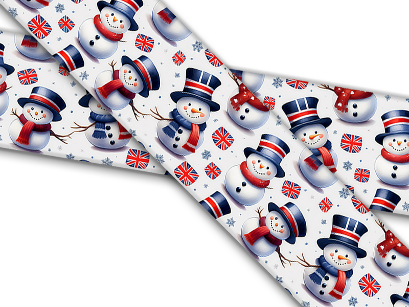 Biothane® with UV print (US import) UK-Snowmen