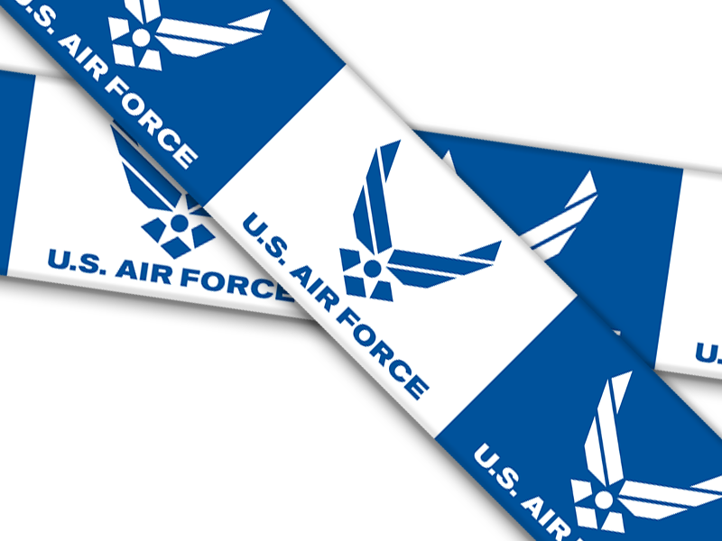 Biothane® mit UV Druck (US Import) Air-Force-Emblems V2