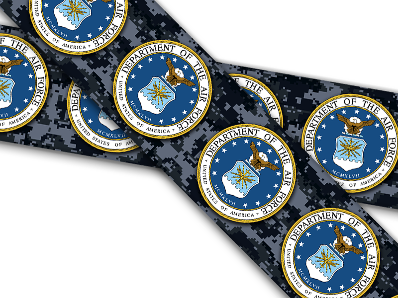 Biothane® mit UV Druck (US Import) Air-Force-Emblems