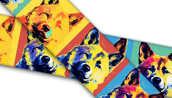 Biothane® mit UV Druck (US Import) Akita Warhol