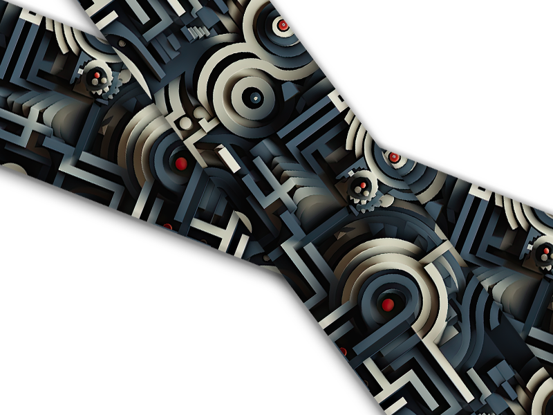 Biothane® mit UV Druck (US Import) Alien-Techl-Steel