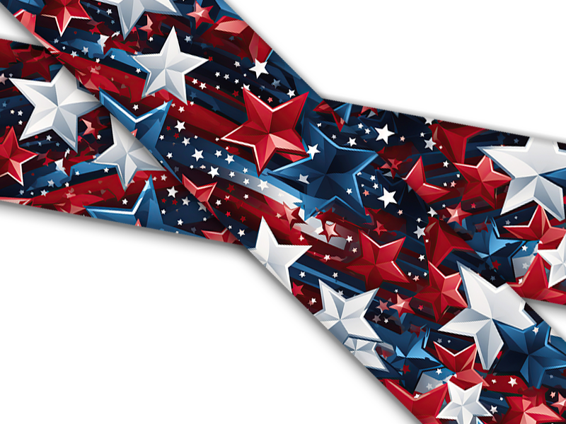 Biothane® mit UV Druck (US Import) American-Stars