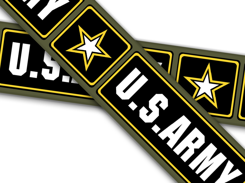 Biothane® mit UV Druck (US Import) Army-Emblems V2