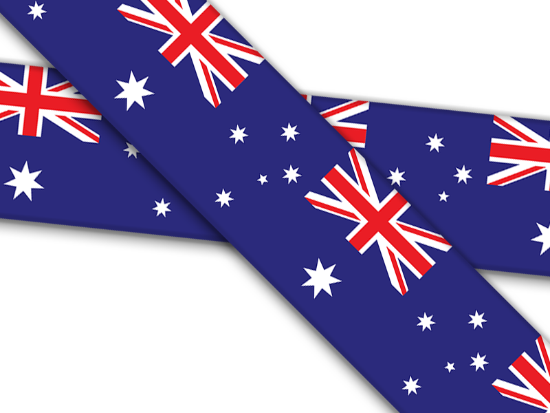 Biothane® mit UV Druck (US Import) Australian-Flag