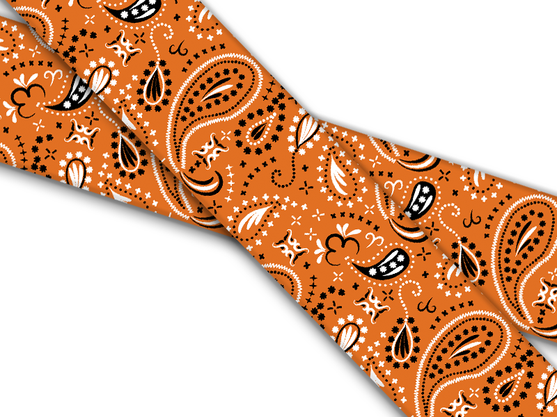 Biothane® con stampa UV (importazione USA) bandana arancione