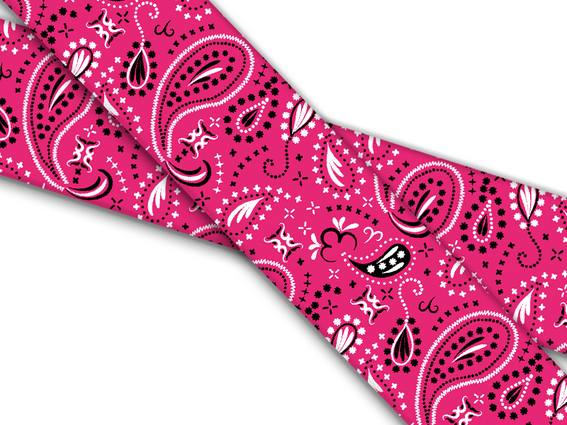 Biothane® avec impression UV (importation américaine) bandana rose