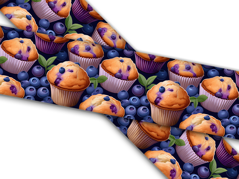 Biothane® mit UV Druck (US Import) Blueberry-Muffin