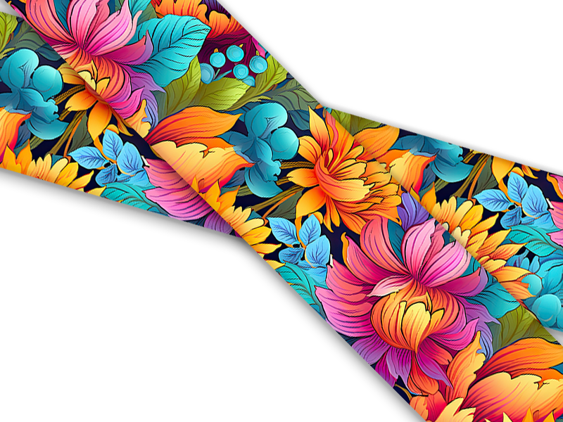 Biothane® con impresión UV (importado de EE. UU.) Bright-Floral