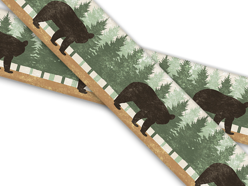 Biothane® with UV print (US import) Brown-Bear