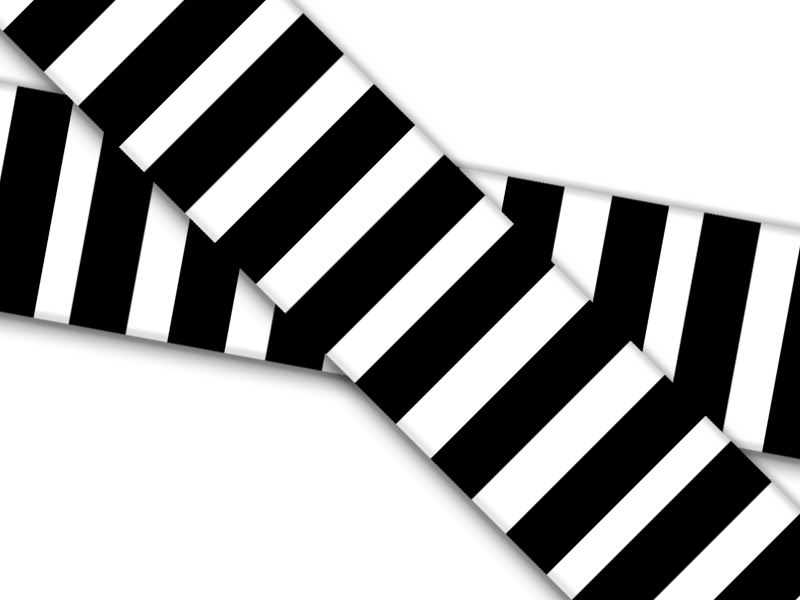 Biothane® with UV print (US import) Bw-Stripes