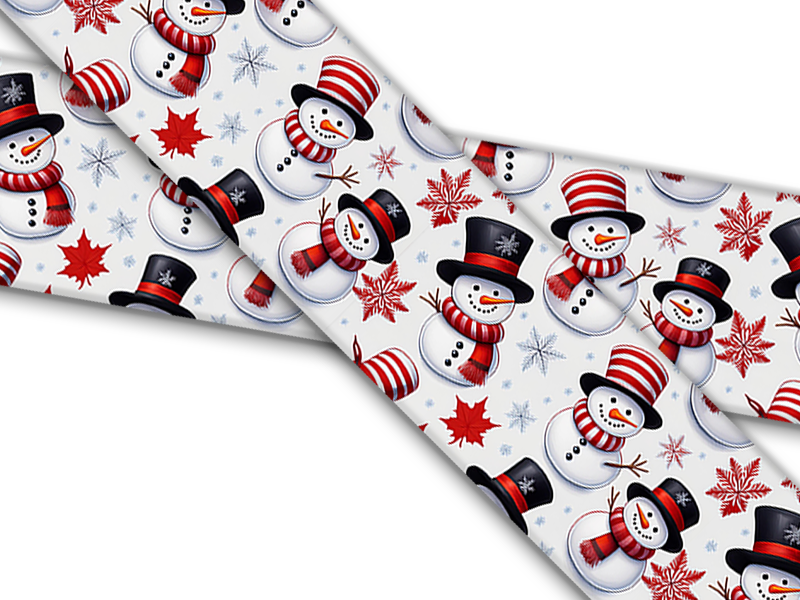 Biothane® with UV print (US import) Canada-Snowmen-V2