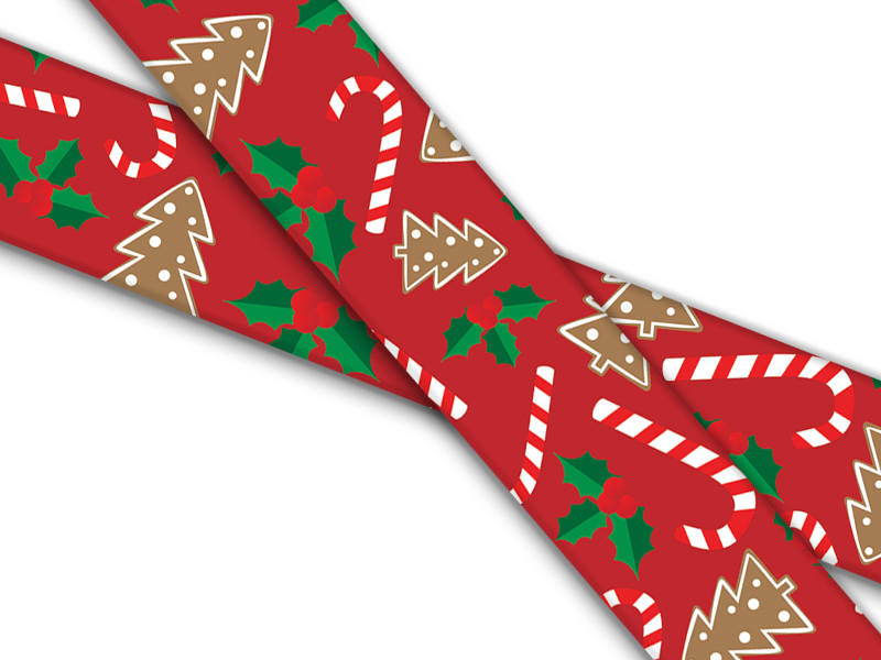 Biothane® with UV print (US import) Candy-Canes