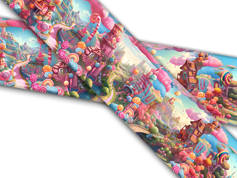 Biothane® with UV print (US import) Candyland