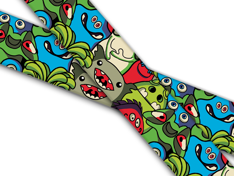 Biothane® avec impression UV « Monster 1 »