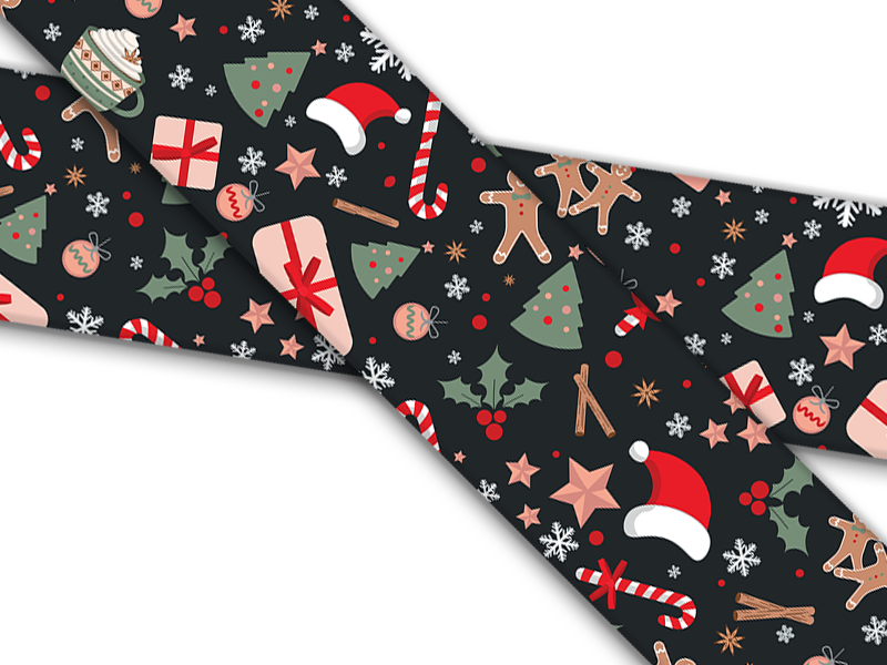 Biothane® mit UV Druck (US Import) Christmas-Cheer