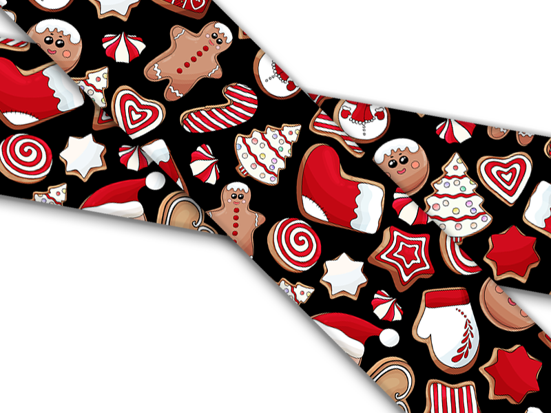 Biothane® mit UV Druck (US Import) Christmas-Gingerbread