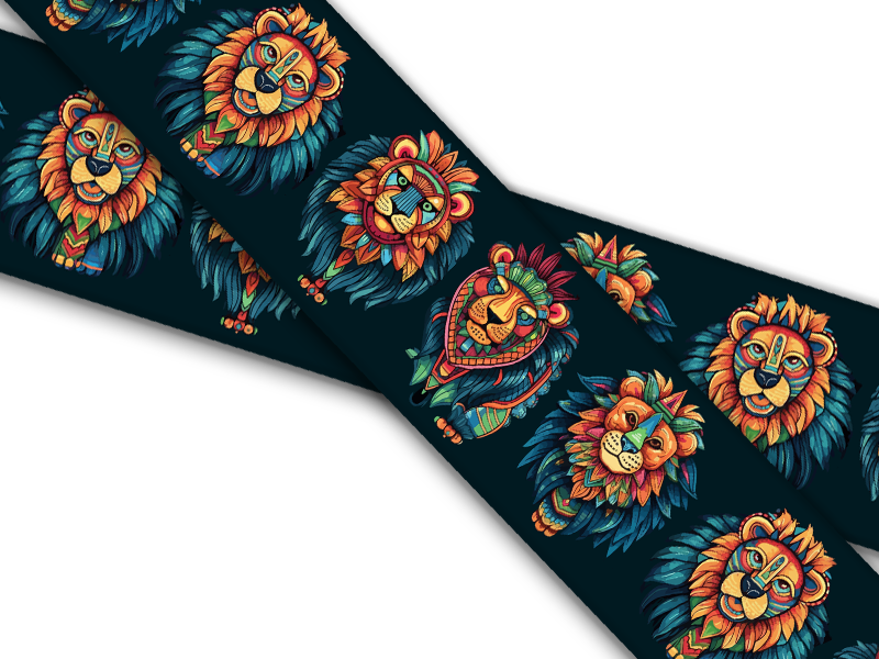 Biothane® mit UV Druck (US Import) Courageous-Lions