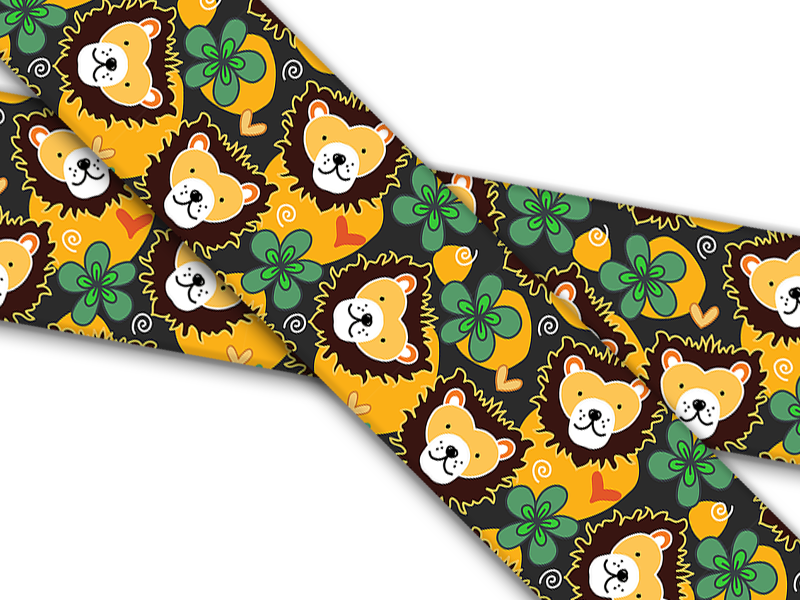 Biothane® mit UV Druck (US Import) Cute Lions