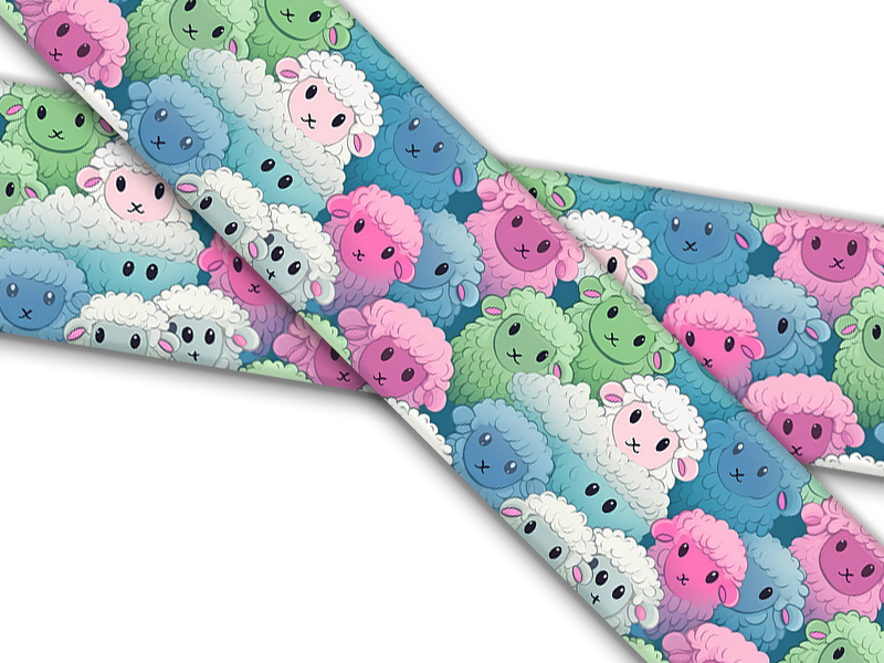 Biothane® mit UV Druck (US Import) Cute-Sheep