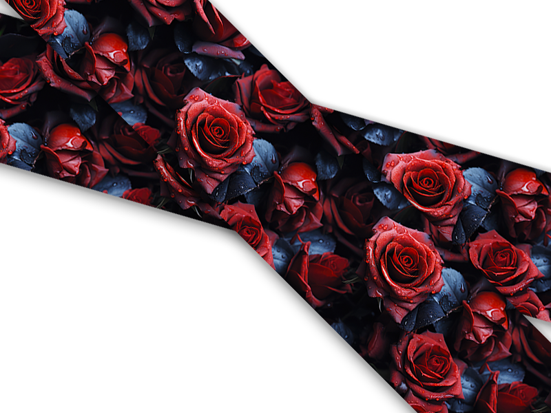 Biothane® con impresión UV (importación de EE. UU.) Dark Roses