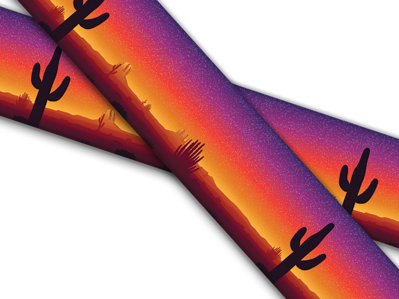 Biothane® with UV print (US import) Desert-Sunset
