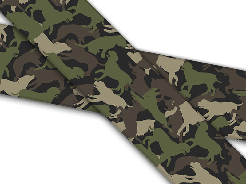 Biothane® mit UV Druck (US Import) Dog Camo