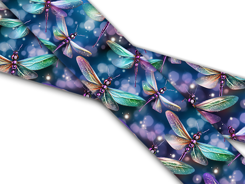 Biothane® mit UV Druck (US Import) Dragonflies-Blue