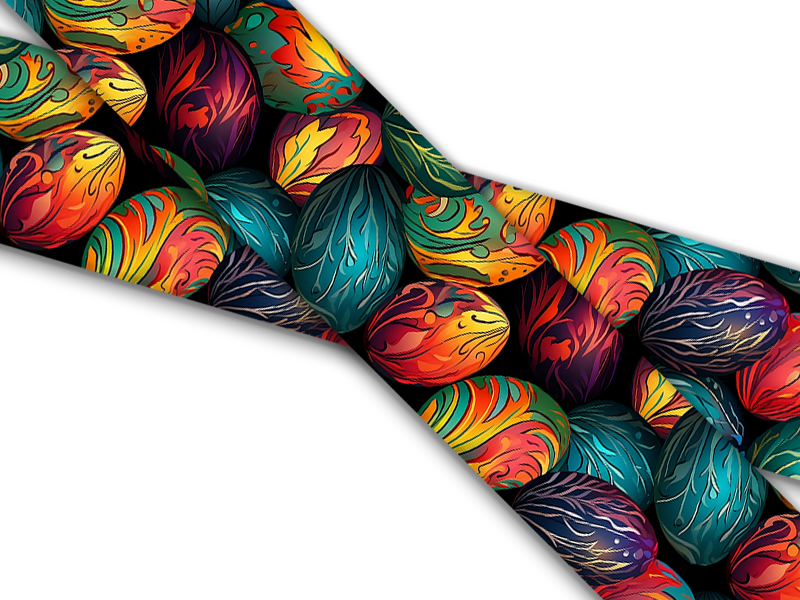 Biothane® mit UV Druck (US Import) Easter-Eggs