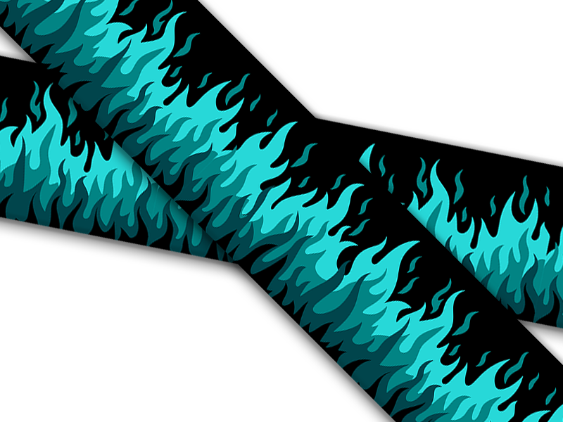 Biothane® with UV print (US import) Turquoise-Marble