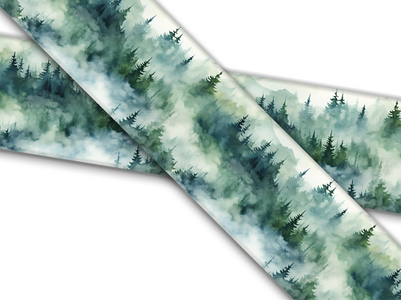 Biothane® mit UV Druck (US Import) Foggy-Mountains