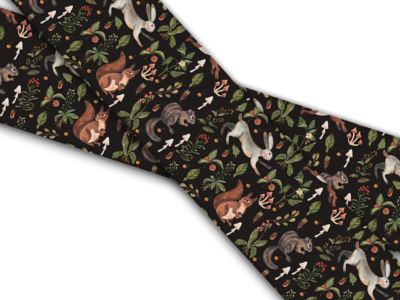 Biothane® with UV print (US import) Forest-Animals