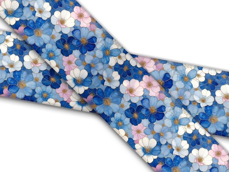 Biothane® mit UV Druck (US Import) Forget me Nots