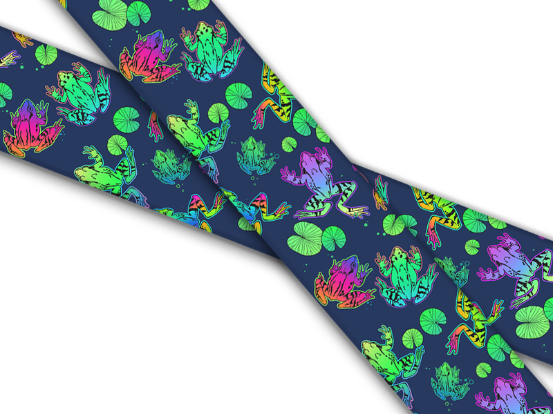 Biothane® with UV print (US import) Frogs