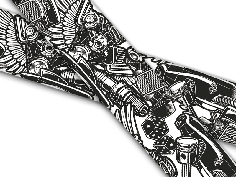 Biothane® con stampa UV "Gearhead"