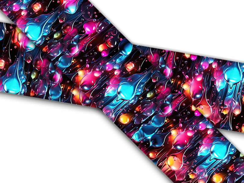 Biothane® mit UV Druck (US Import) Glassy-Droplets