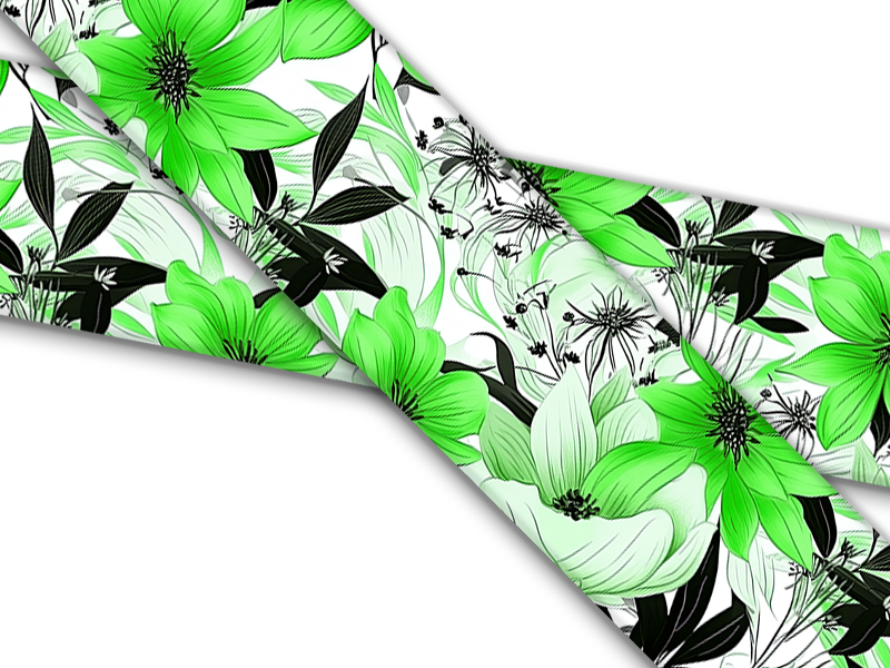 Biothane® with UV print (US import) Green-Botanical