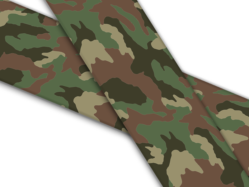 Biothane® con impresión UV (importado de EE. UU.) Camuflaje verde