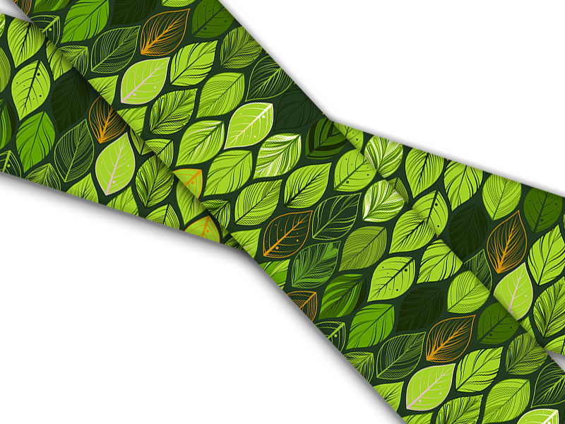 Biothane® with UV print (US import) Green-Leaves