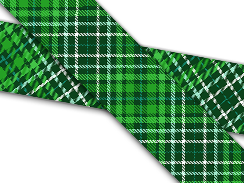 Biothane® with UV print (US import) Green-Plaid