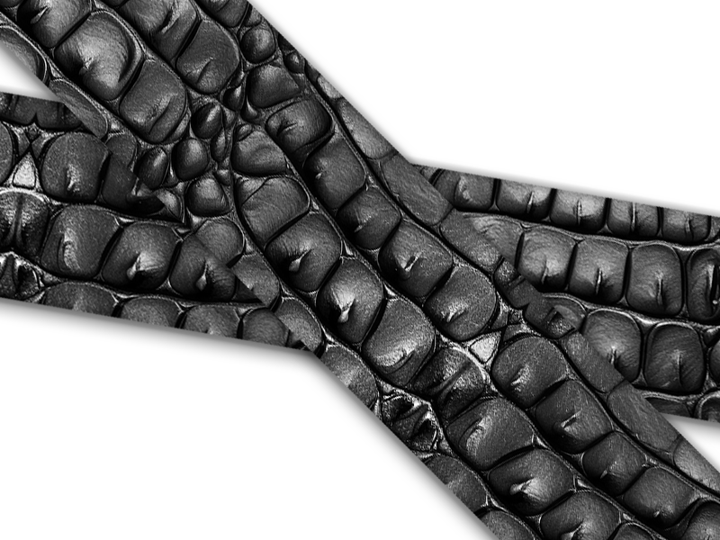 Biothane® mit UV Druck (US Import) Grey Croc