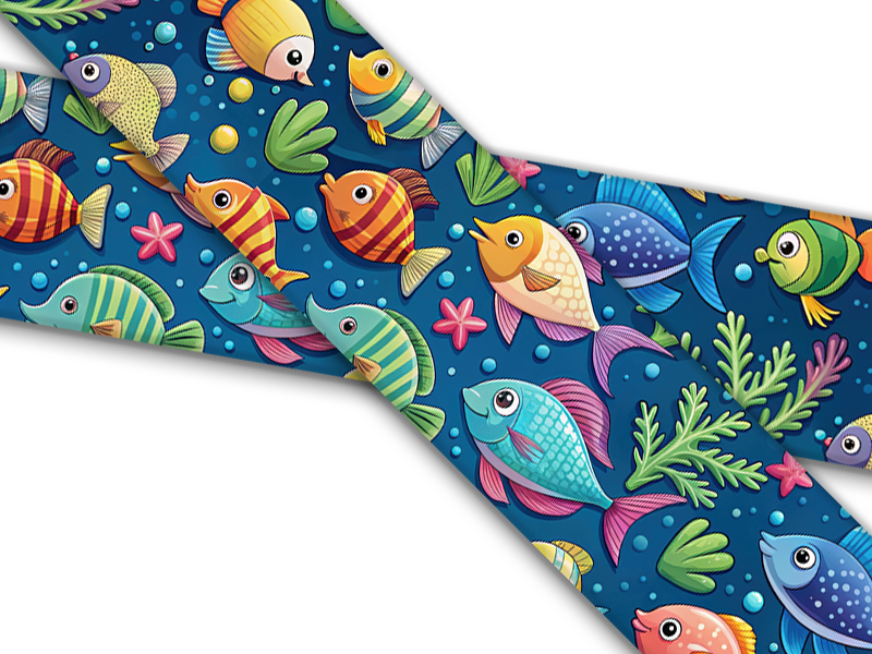 Biothane® mit UV Druck (US Import) Happy-Fish