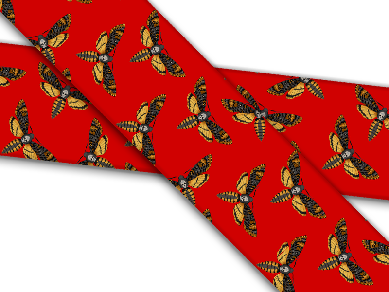 Biothane® mit UV Druck (US Import) Hawk-Moths