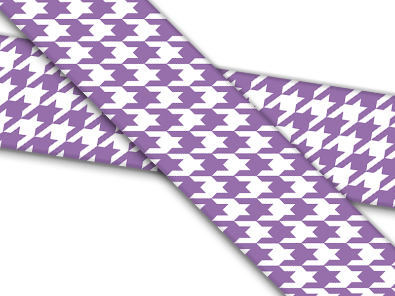 Biothane® mit UV Druck (US Import) Houndstooth-amethyst
